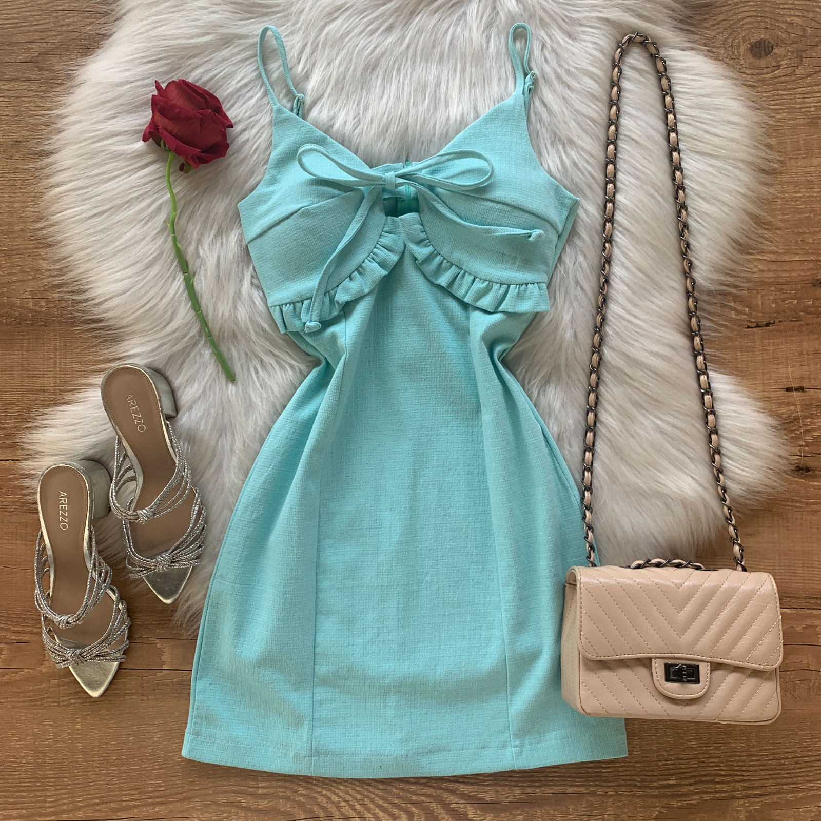 VESTIDO LINHO COM BOJO