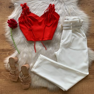 CROPPED COM LASTEX