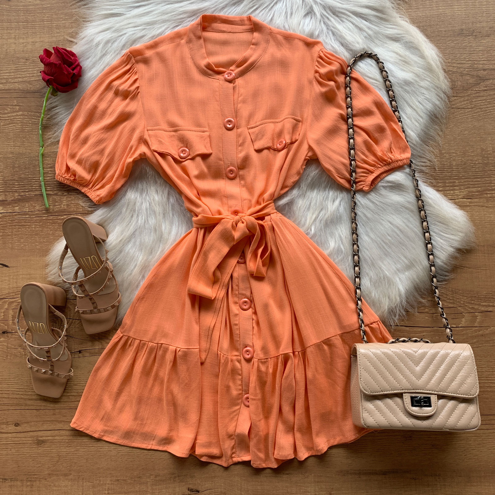 VESTIDO BOLSO FAKE