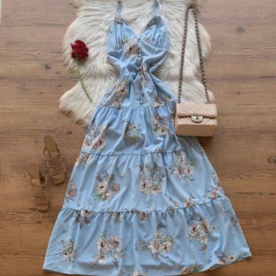 VESTIDO LONGO FLORAL