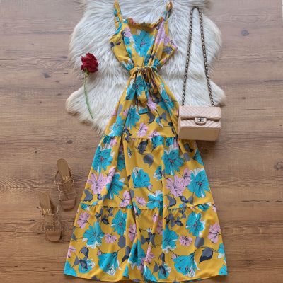 VESTIDO LONGO FLORAL