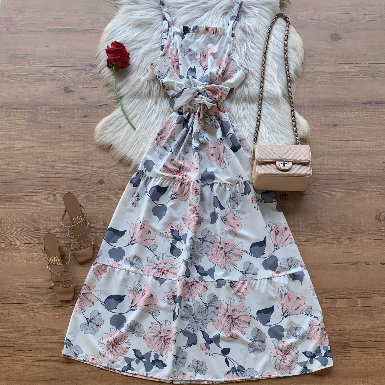 VESTIDO LONGO FLORAL VESTIDO LONGO FLORAL