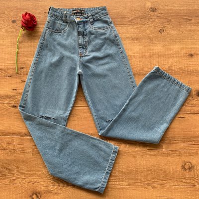 CALÇA JEANS WIDE LEG
