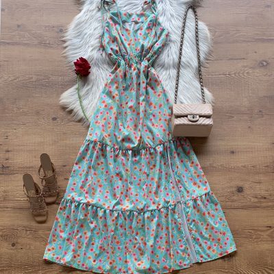 VESTIDO LONGO FLORAL