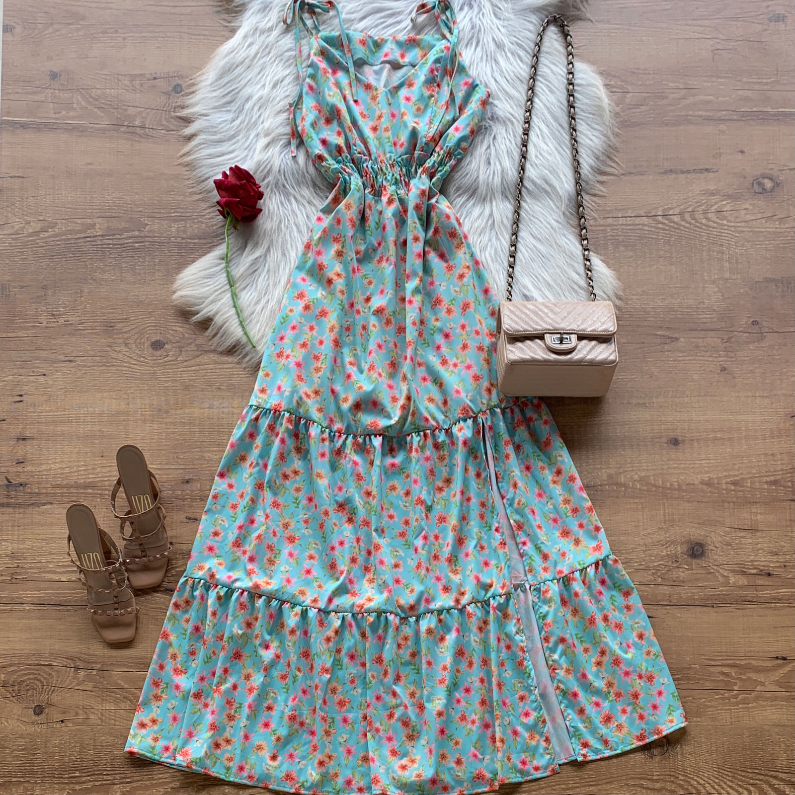 VESTIDO LONGO FLORAL VESTIDO LONGO FLORAL