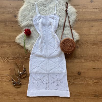 VESTIDO SAÍDA DE PRAIA TRICÔ