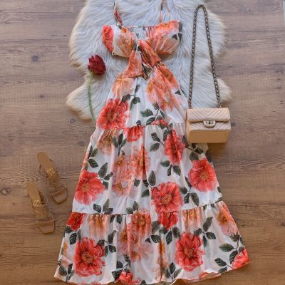 VESTIDO LONGO FLORAL