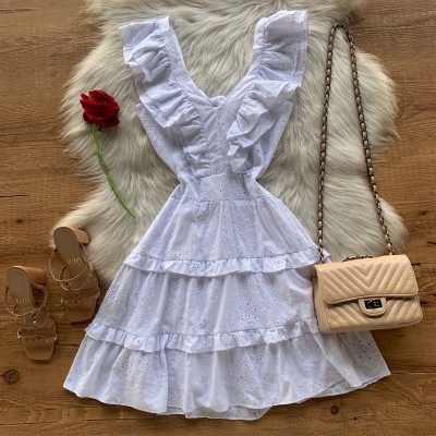 VESTIDO LAISE BABADOS