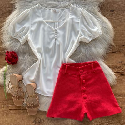 BLUSA BOTÕES ENCAPADOS