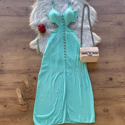 VESTIDO LONGO BOTÕES