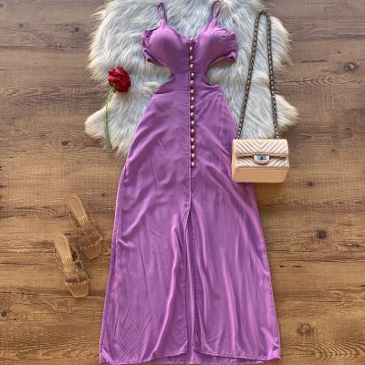 VESTIDO LONGO BOTÕES