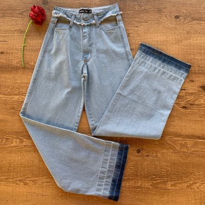 CALÇA JEANS WIDE LEG