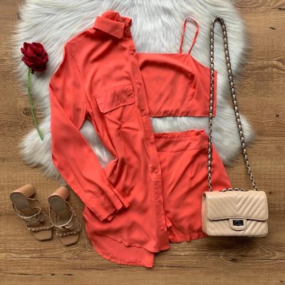 CONJUNTO CAMISÃO VISCOSE 3 PEÇAS