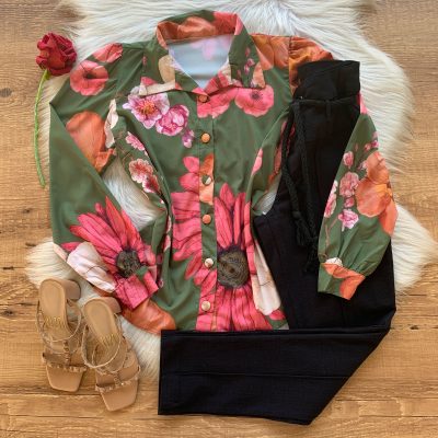 CAMISA CREPE FLORAL