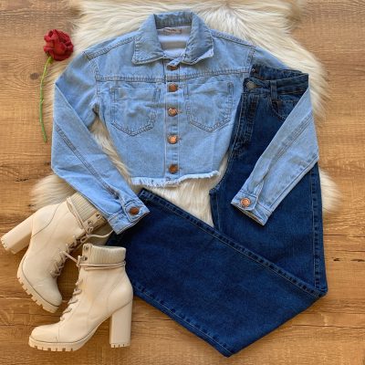 JAQUETA JEANS CURTA