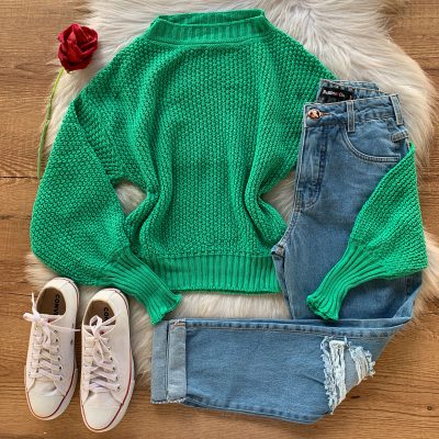 BLUSA TRICO MANGA OVERSIZED