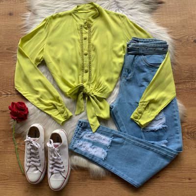 CROPPED LONGO COM AMARRAÇÃO