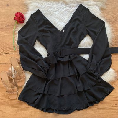 VESTIDO MANGA LONGA RODADO