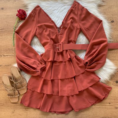 VESTIDO MANGA LONGA RODADO