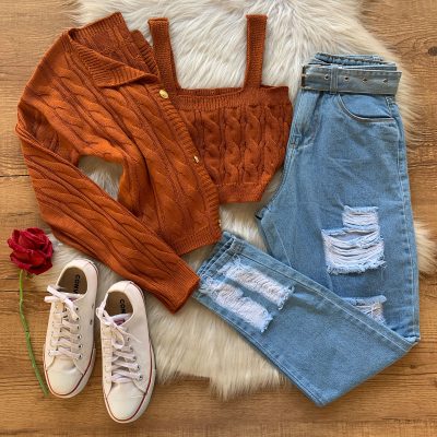 CONJUNTO TRICO TWIN SET