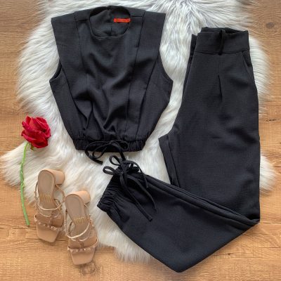 CONJUNTO CROPPED COM ELÁSTICO