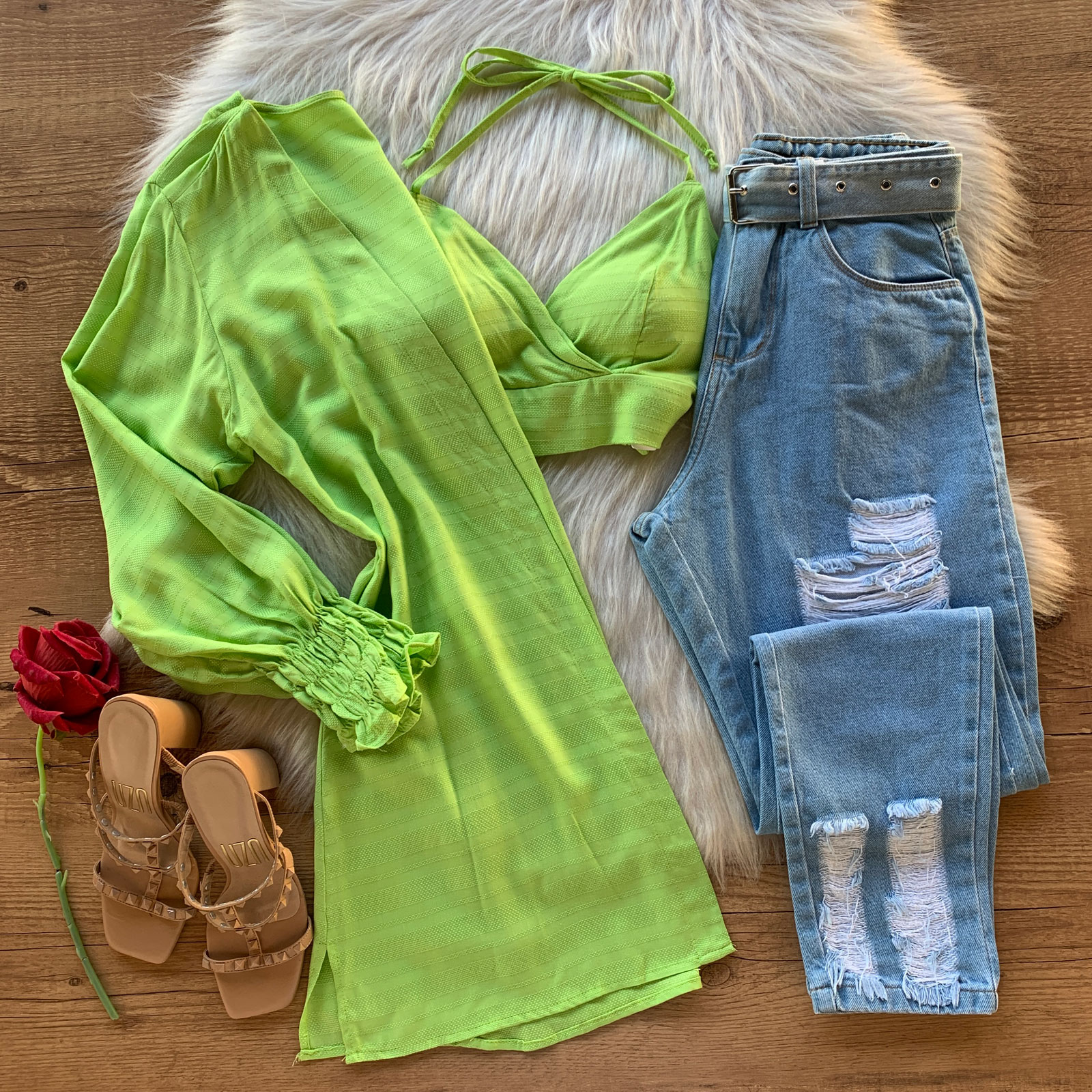 CONJUNTO TECIDO TRABALHADO CONJUNTO TECIDO TRABALHADO