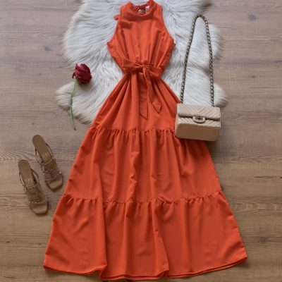 VESTIDO LONGO REGATA