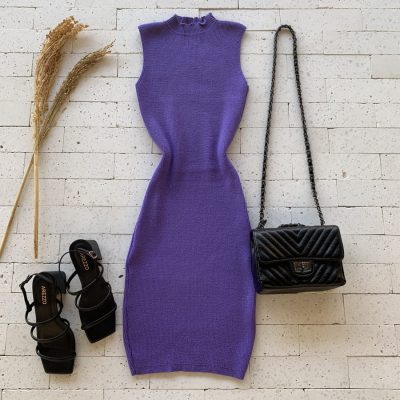 VESTIDO MIDI MODAL