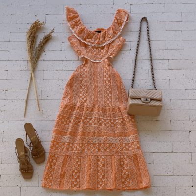 VESTIDO MIDI RENDADO