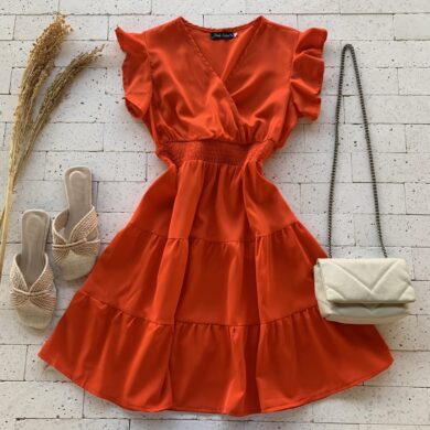 VESTIDO DECOTE TRANSPASSADO