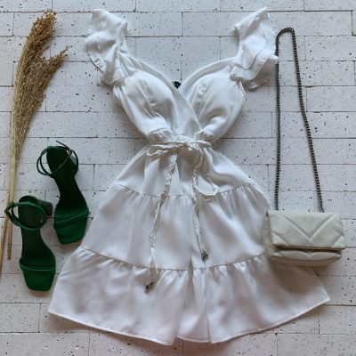 VESTIDO ALÇA BABADOS