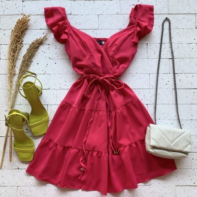 VESTIDO ALÇA BABADOS