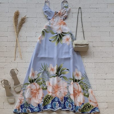 VESTIDO LONGO ESTAMPADO