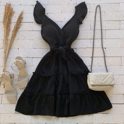 VESTIDO DECOTE TRANSPASSADO