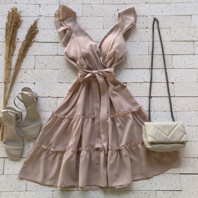 VESTIDO DECOTE TRANSPASSADO