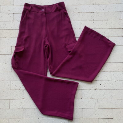 Calça Cargo Air Flow Pantalona Magenta