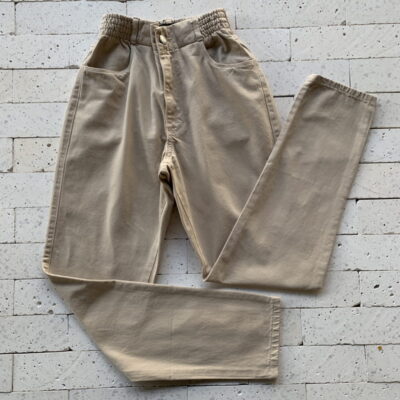 Calça Jeans Premium Clochard Bege