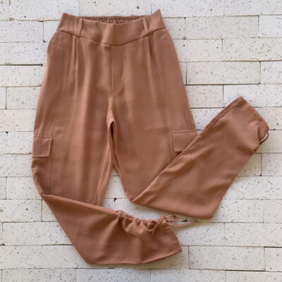 CALÇA CARGO NÓZINHO NA BARRA PREMIUM ROSÊ