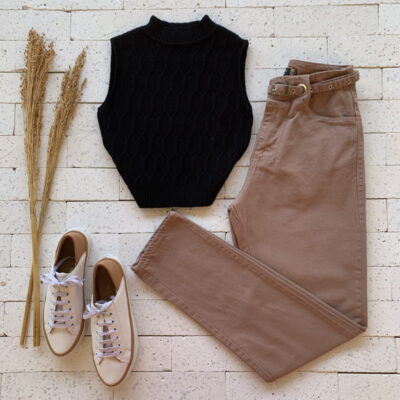 Cropped Modal Trama Coméia Preto