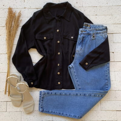 CAMISA BOTÕES RESINADO