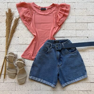 T-SHIRT MANGA CAMADAS