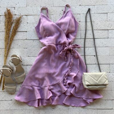 VESTIDO COM SAIA TRANSPASSE