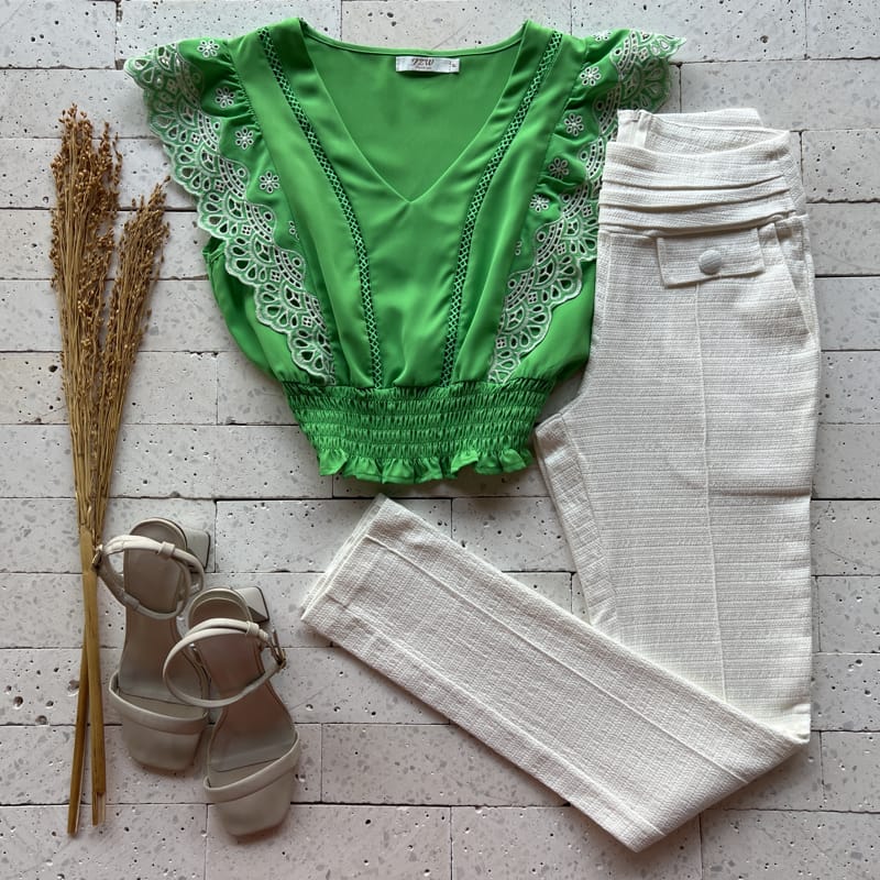 CROPPED CINTURA LASTEX CROPPED CINTURA LASTEX