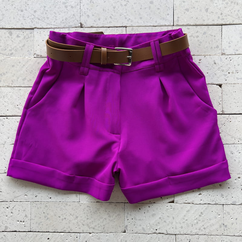 Short alfaiataria pink