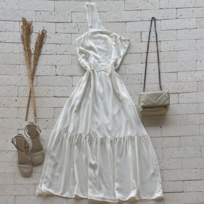 VESTIDO MIDI UM OMBRO SÓ