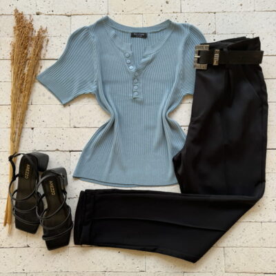 BLUSA CANELADA