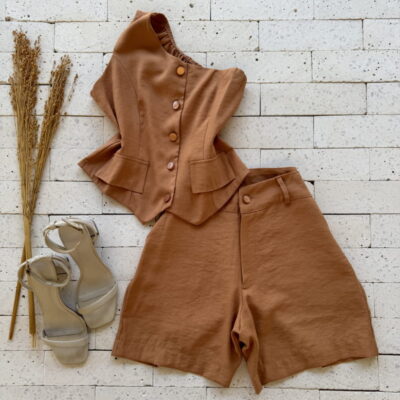 CONJUNTO BLUSA UM OMBRO