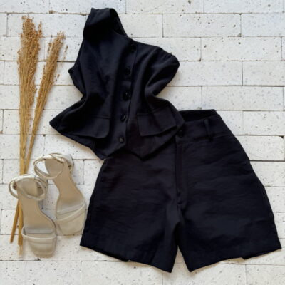 CONJUNTO BLUSA UM OMBRO