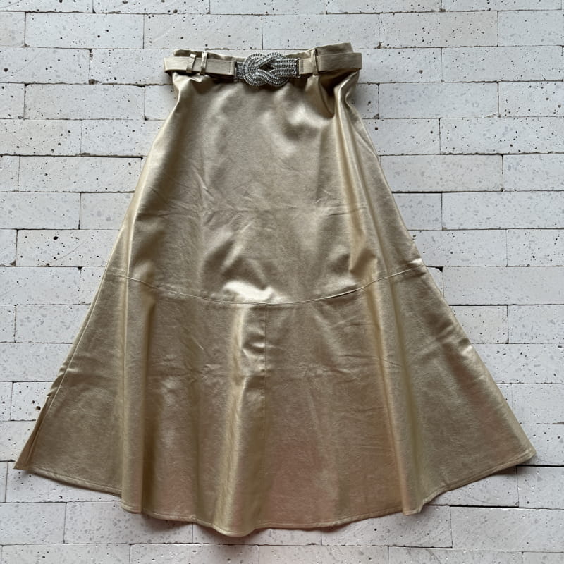 SAIA MIDI COURO FAKE SAIA MIDI COURO FAKE