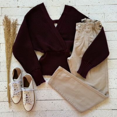 CROPPED TRICO MANGA LONGA